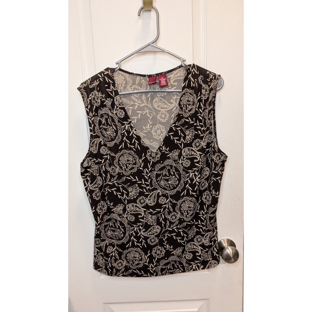 Merona V Neck Tank Bown‎ Size XL